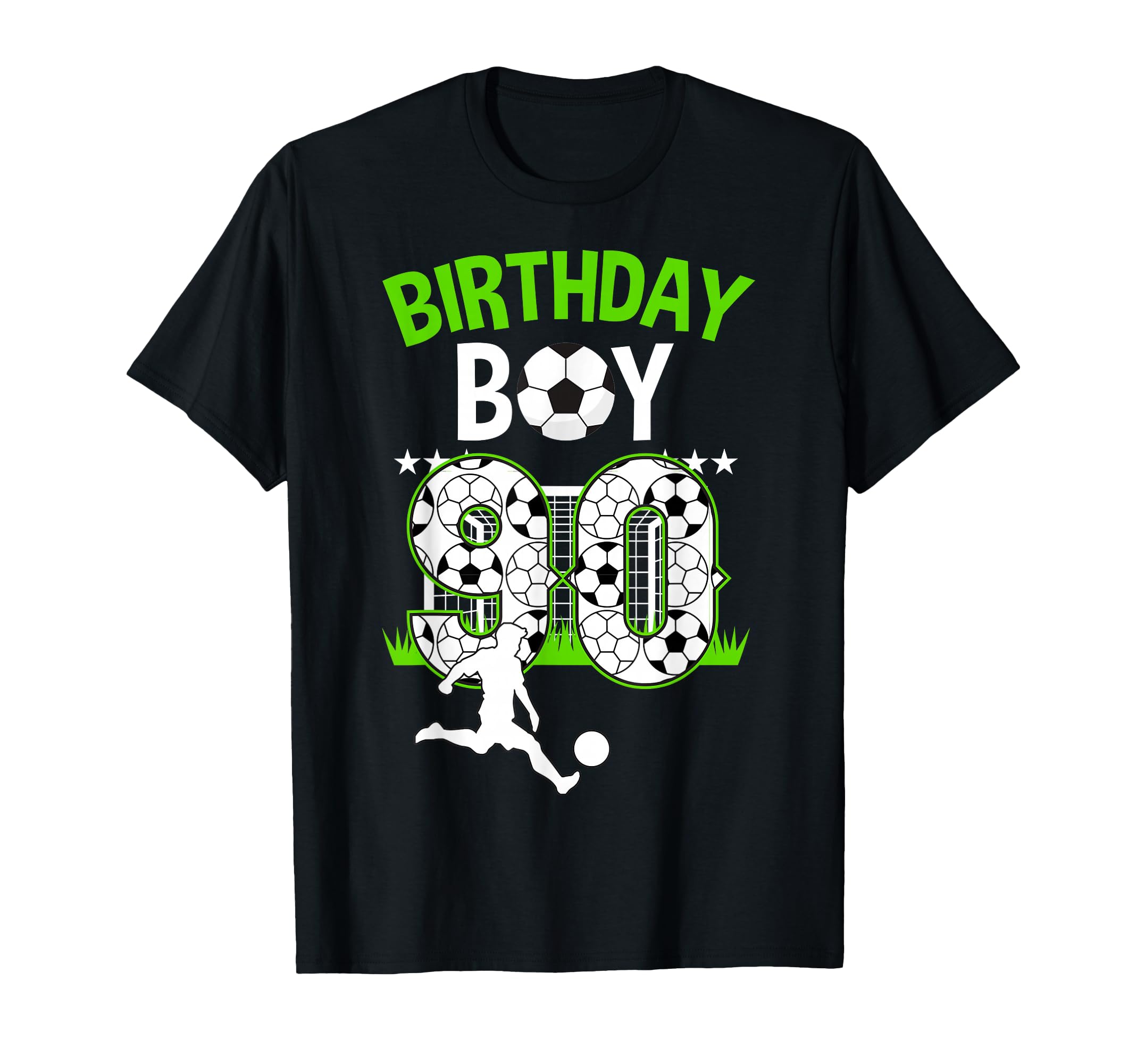 Birthday Soccer 90 Year Old Who Loves T-Shirt - Unique Graphic Men Women - T-Shirt, Sweatshirt, Hoodie