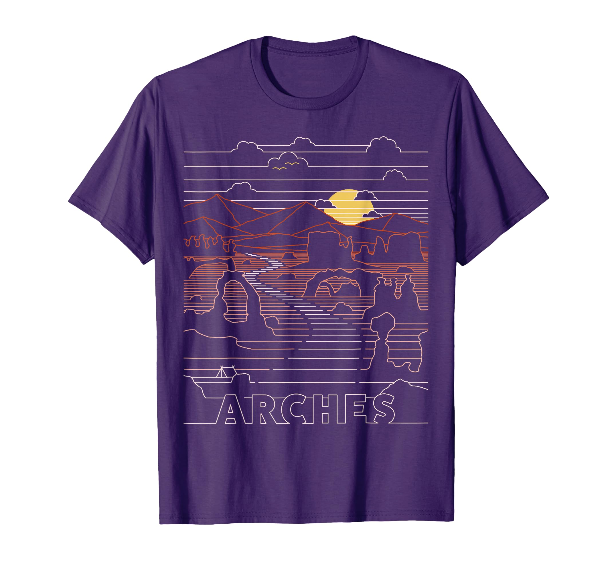 Arches National Park Delicate Arch T-Shirt - Novelty Apparel Men Women - T-Shirt, Sweatshirt, Hoodie