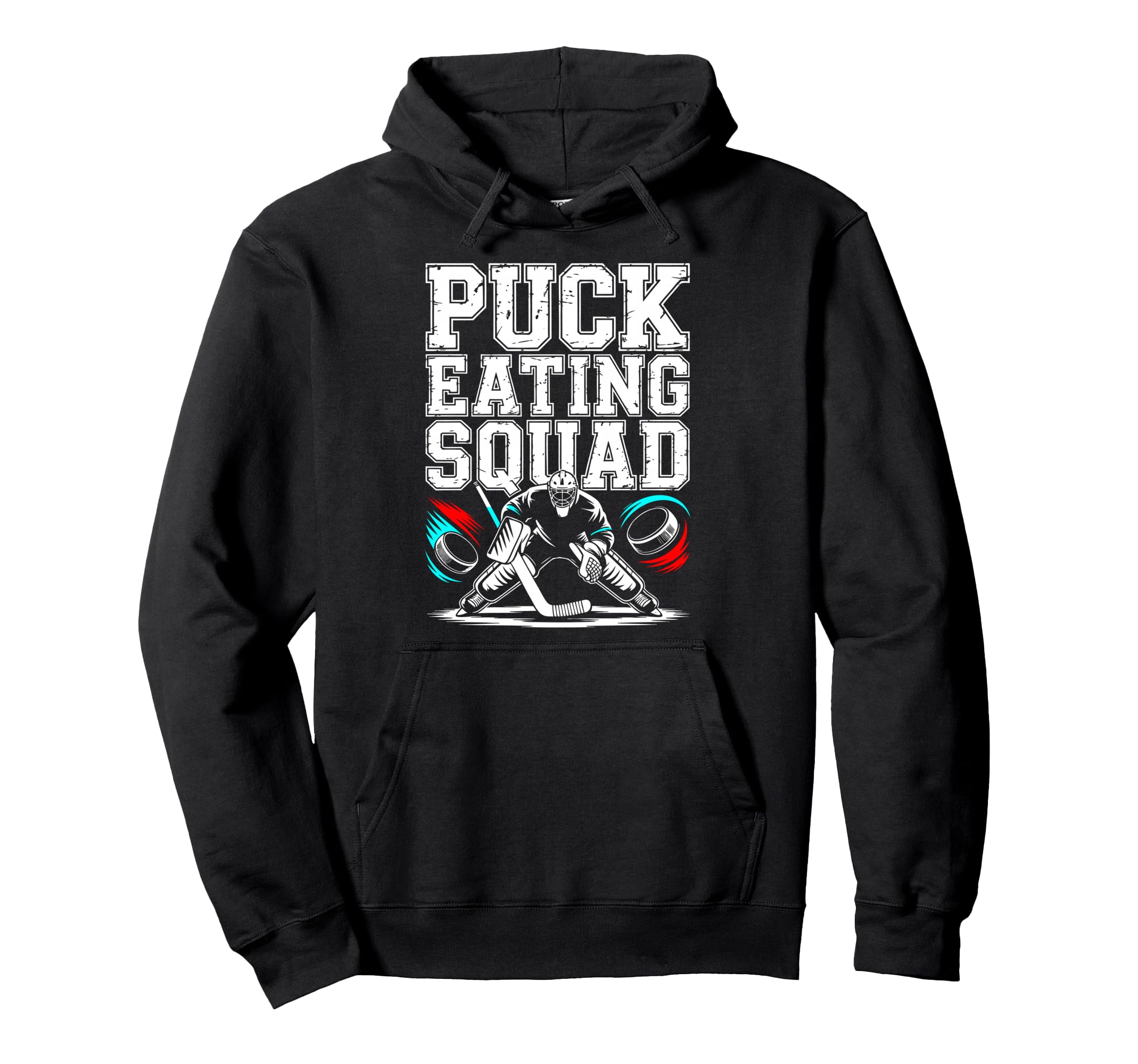 Ice Hockey Goalkeeper Team Goalie Hoodie - Fun Novelty Design for Adults - T-Shirt, Sweatshirt, Hoodie