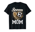 Leopard Soccer Mom Ball Funny Mothers Day T-Shirt - Minimalist Print Unisex - T-Shirt, Sweatshirt, Hoodie