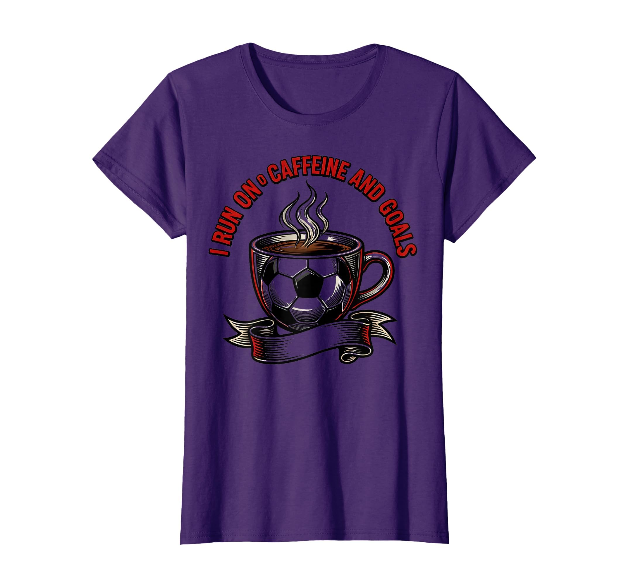 I Run Caffeine And Goals Soccer Mom T-Shirt - Trendy Graphic Men Women - T-Shirt, Sweatshirt, Hoodie
