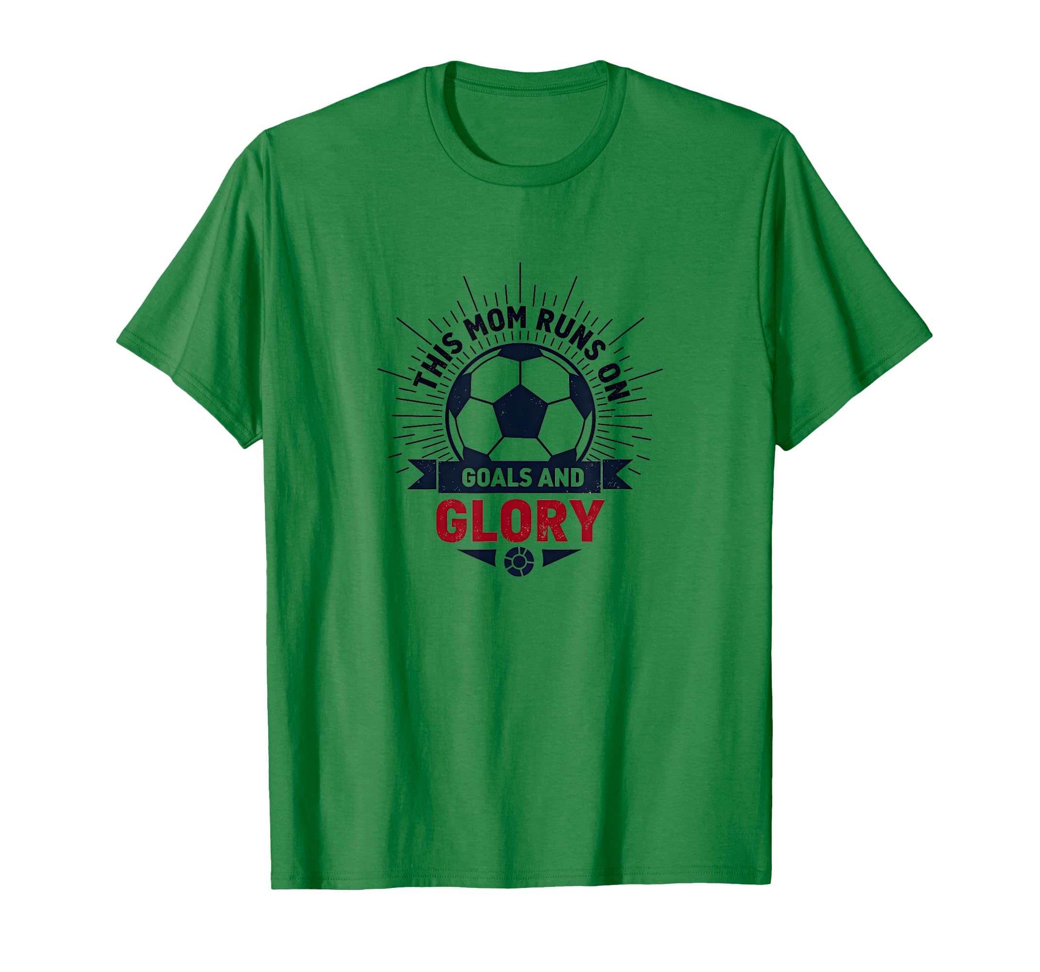 Soccer Mom Runs Goals And Glory T-Shirt - Minimalist Print for Adults - T-Shirt, Sweatshirt, Hoodie