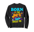 Born 80S But 90S Made Me Cassette Sweatshirt - Streetwear Style Men Women - T-Shirt, Sweatshirt, Hoodie