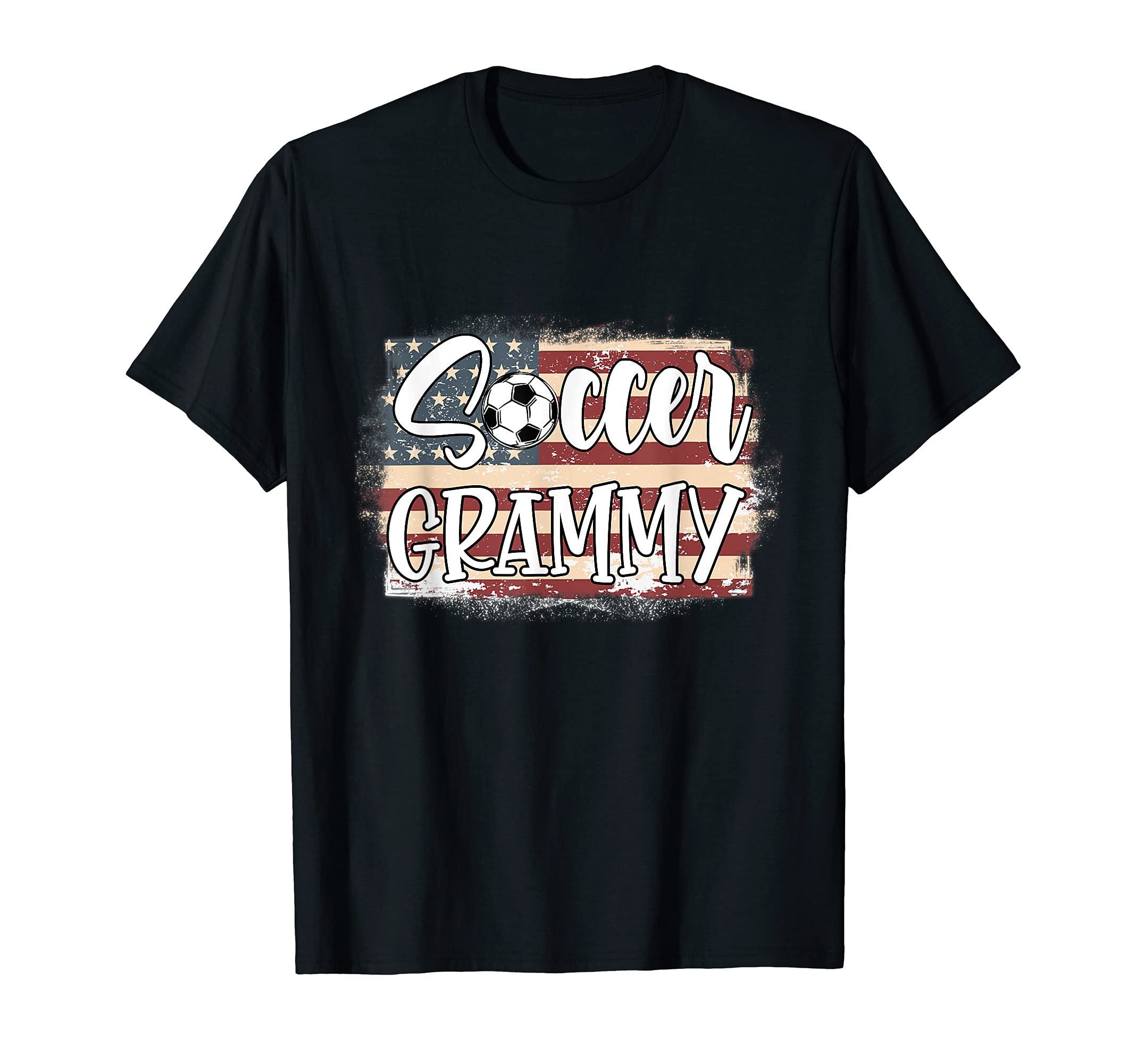 American Flag Soccer Grammy T-Shirt - Casual Everyday Wear Unisex - T-Shirt, Sweatshirt, Hoodie