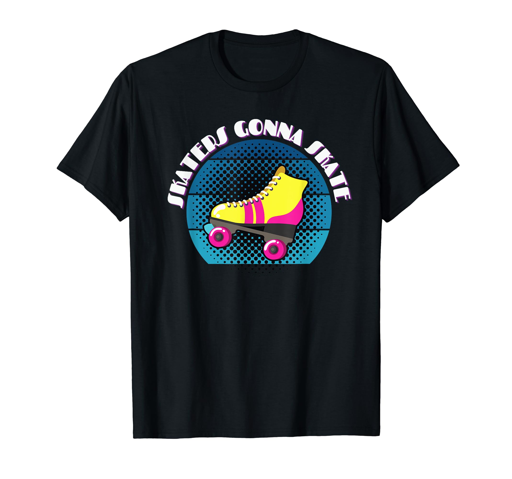 80S Sunset Roller Skating Derby Skates T-Shirt - Novelty Apparel Men Women - T-Shirt, Sweatshirt, Hoodie