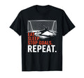 Eat Sleep Stop Goal Repeat Coach Team T-Shirt - Unique Graphic Men Women - T-Shirt, Sweatshirt, Hoodie