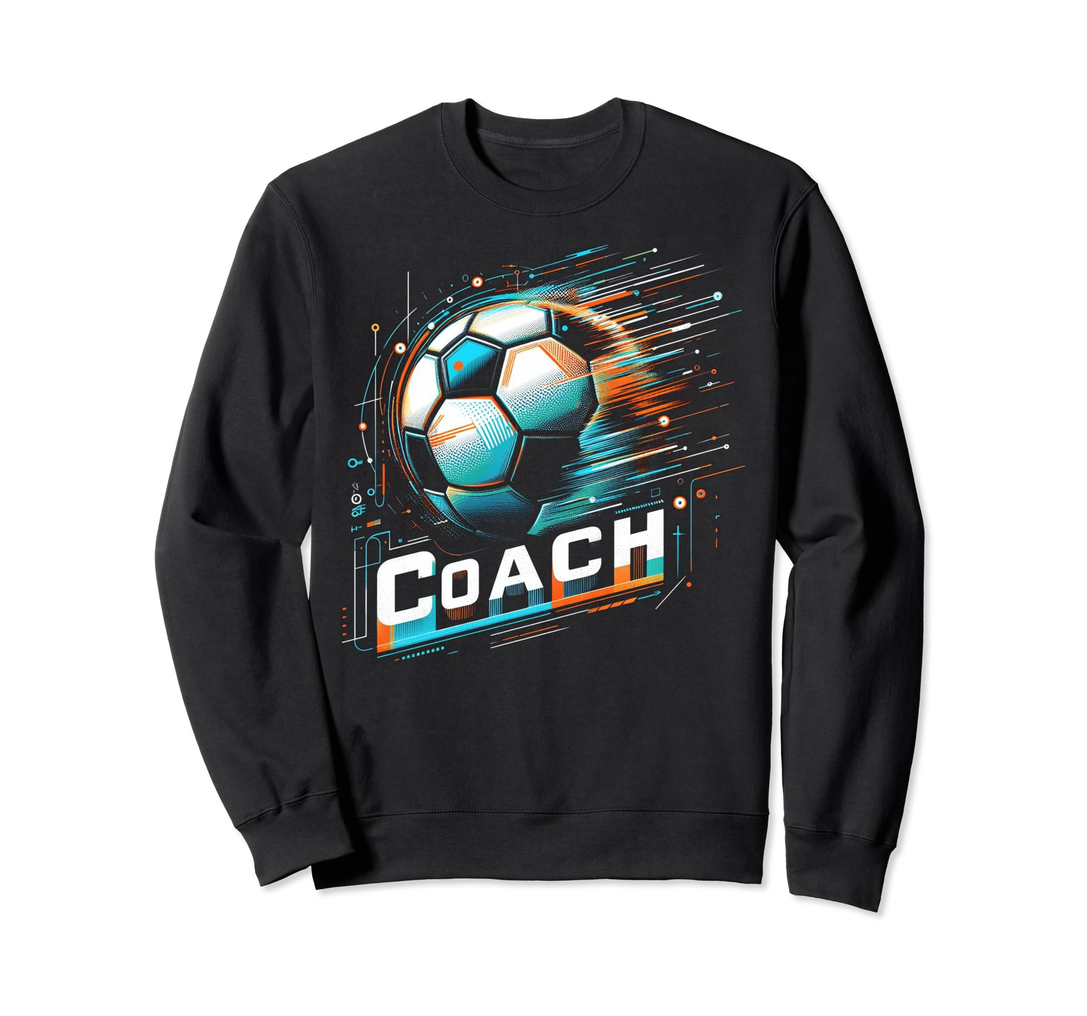 Soccer Coach Training Coaching Sweatshirt - Aesthetic Graphic for Adults - T-Shirt, Sweatshirt, Hoodie