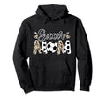 Soccer Mom Leopard Mom Soccer Player Hoodie - Minimalist Print for Adults - T-Shirt, Sweatshirt, Hoodie