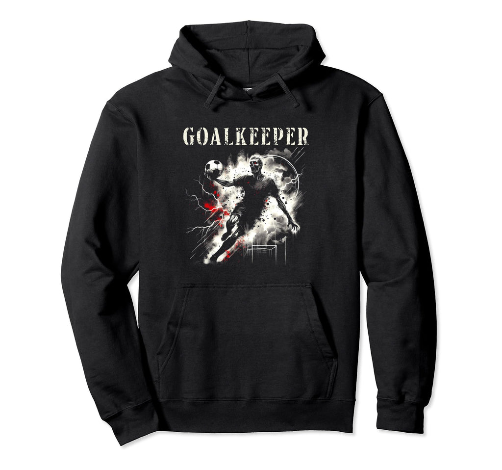 Zombie Goalkeeper Creepy Soccer Hoodie - Custom Art Print for Adults - T-Shirt, Sweatshirt, Hoodie