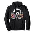Soccer Mom Soccer Player Mama Boho Hoodie - Unique Graphic for Adults - T-Shirt, Sweatshirt, Hoodie
