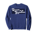 Soccer Grandma Grandmother Checkered Sweatshirt - Trendy Graphic for Adults - T-Shirt, Sweatshirt, Hoodie