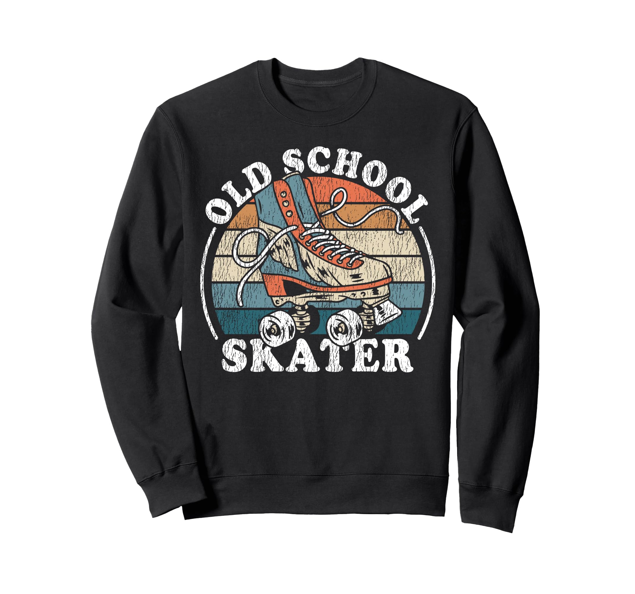 Roller Skating Skate 1970S Old Sweatshirt - Minimalist Print for Adults - T-Shirt, Sweatshirt, Hoodie