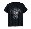 Headphones Cat Funny Y2K Grunge Silly T-Shirt - Minimalist Print for Adults - T-Shirt, Sweatshirt, Hoodie
