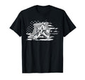 Ice Hockey Goalie American Flag T-Shirt - Fun Novelty Design Men Women - T-Shirt, Sweatshirt, Hoodie
