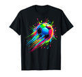 Soccer Tie Dye Colorful Soccer Ball T-Shirt - Aesthetic Graphic for Adults - T-Shirt, Sweatshirt, Hoodie