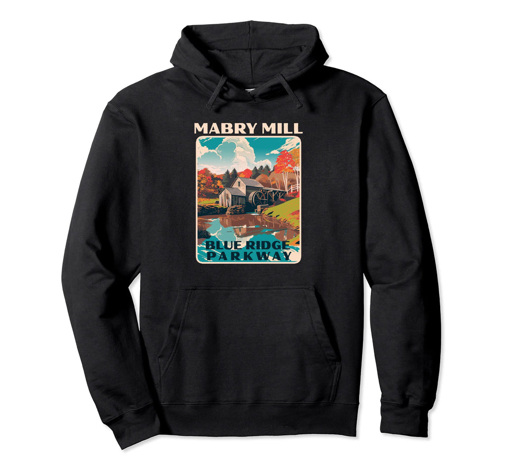 Mabry Mill Blue Ridge Parkway Wpa Hoodie - Streetwear Style Unisex - T-Shirt, Sweatshirt, Hoodie