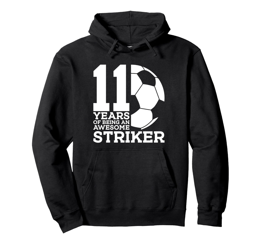 Soccer 11 Years Awesome Soccer Striker 11Th Hoodie - Graphic Print Unisex - T-Shirt, Sweatshirt, Hoodie