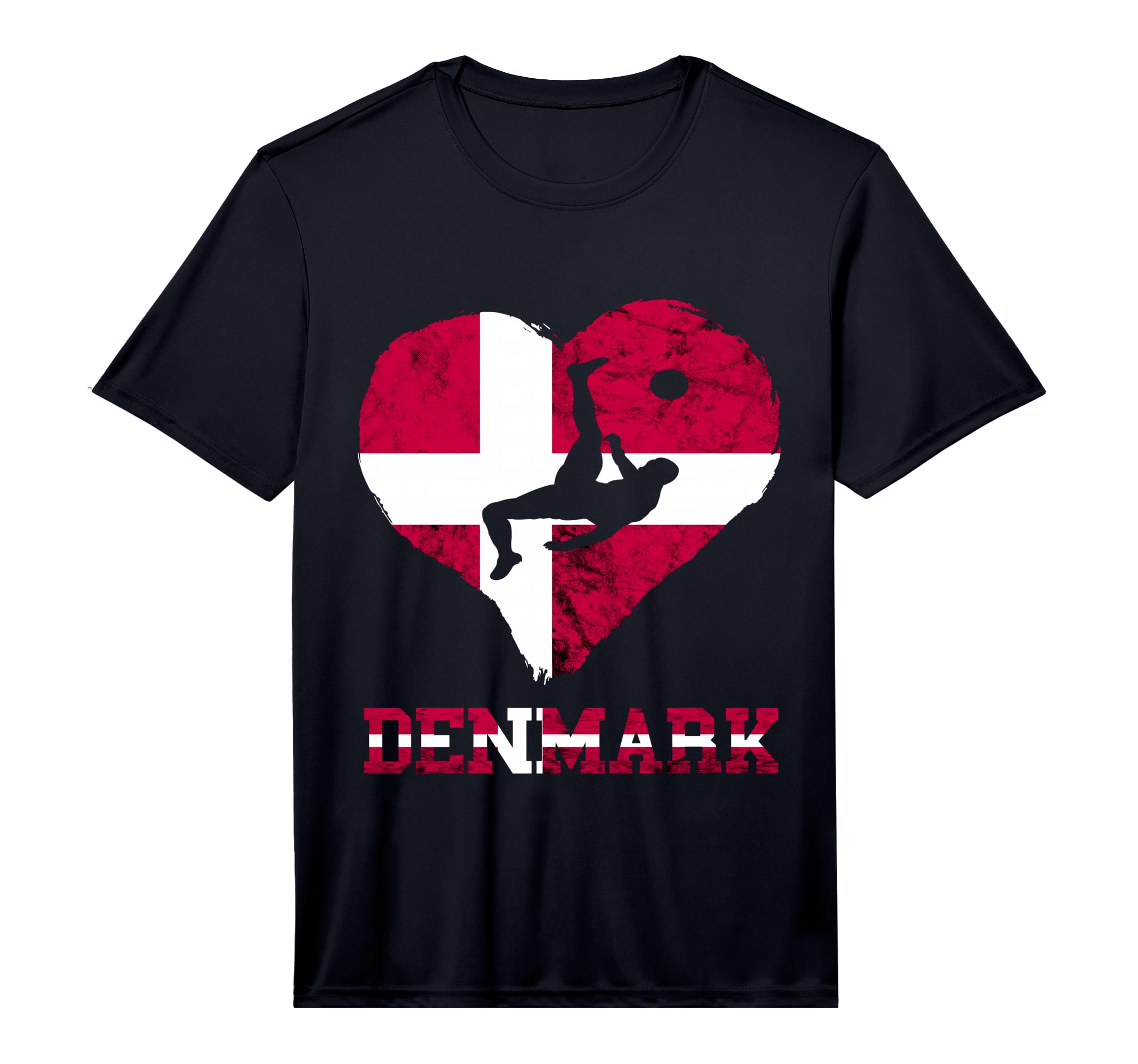Danish Soccer Team Heart Denmark T-Shirt - Fun Novelty Design Men Women - T-Shirt, Sweatshirt, Hoodie