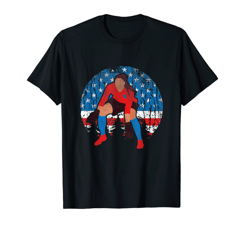 Soccer American Flag Patriotic Usa T-Shirt - Graphic Print for Adults - T-Shirt, Sweatshirt, Hoodie