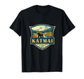 Katmai National Park Bear Illustration T-Shirt - Unique Graphic Unisex - T-Shirt, Sweatshirt, Hoodie