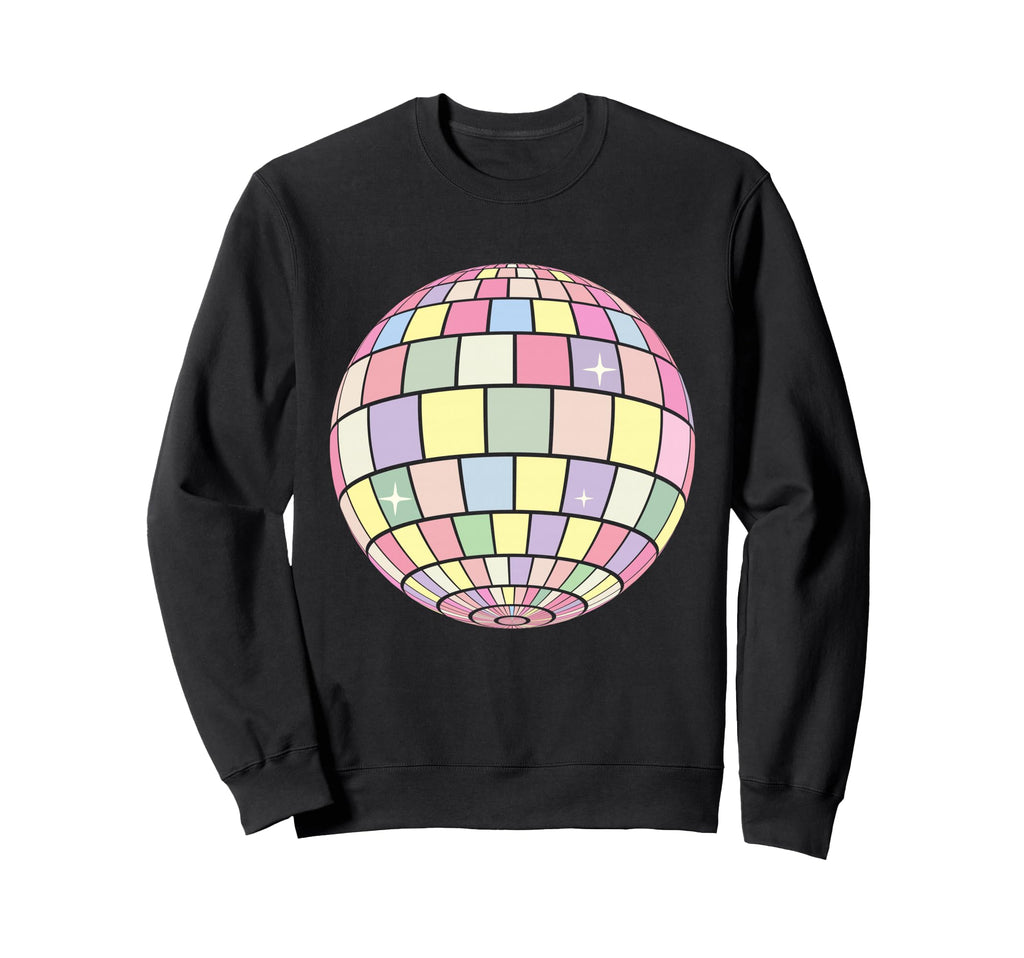 Danish Pastel Aesthetic Disco Ball Sweatshirt - Minimalist Print Men Women - T-Shirt, Sweatshirt, Hoodie