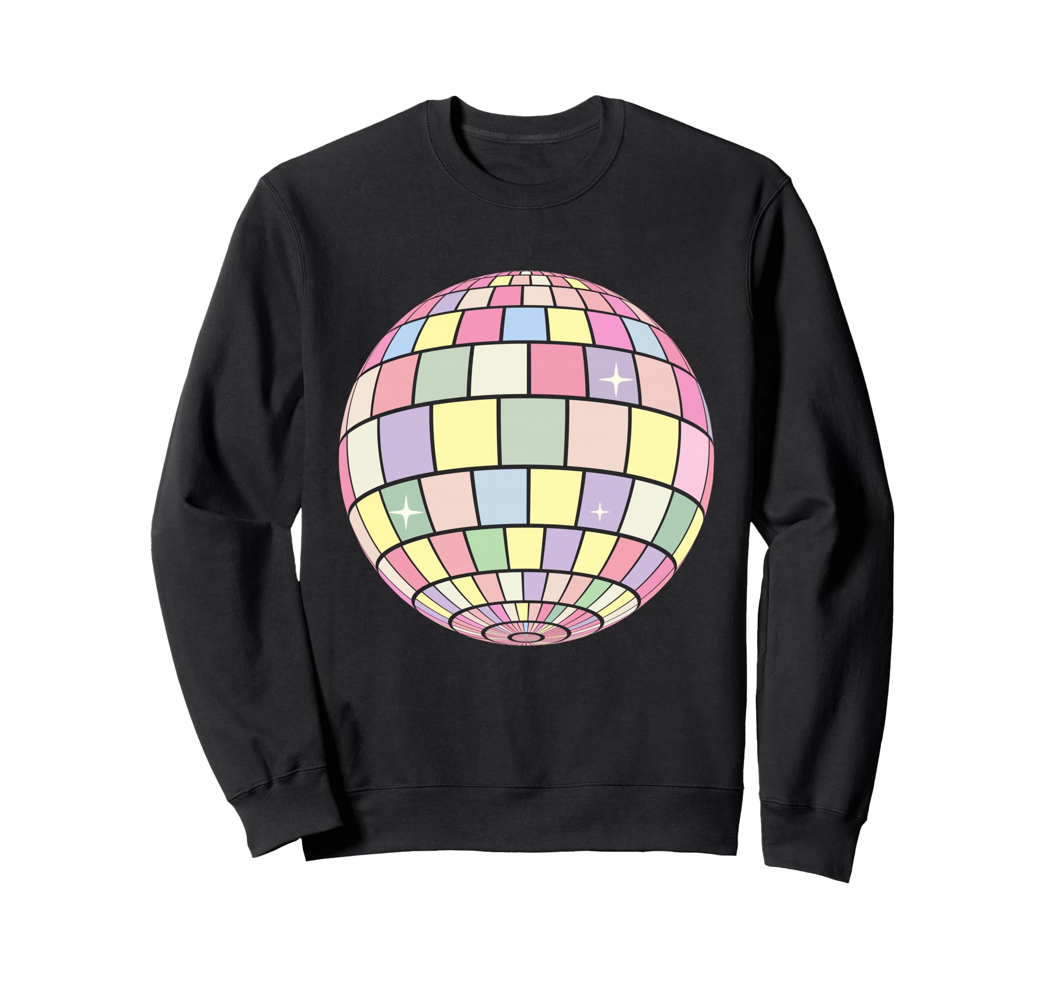 Danish Pastel Aesthetic Disco Ball Sweatshirt - Minimalist Print Men Women - T-Shirt, Sweatshirt, Hoodie
