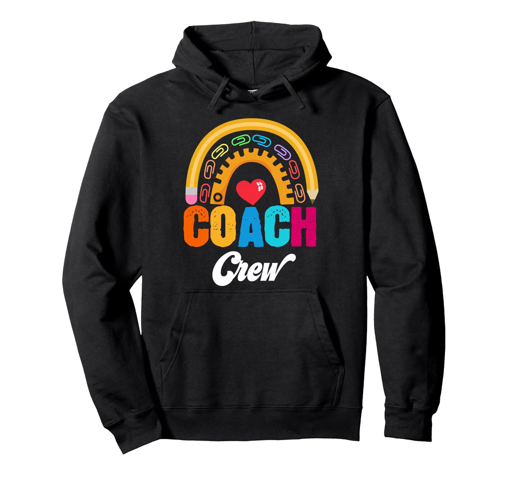 Coach Crew Instructional Coach Hoodie - Minimalist Print for Adults - T-Shirt, Sweatshirt, Hoodie