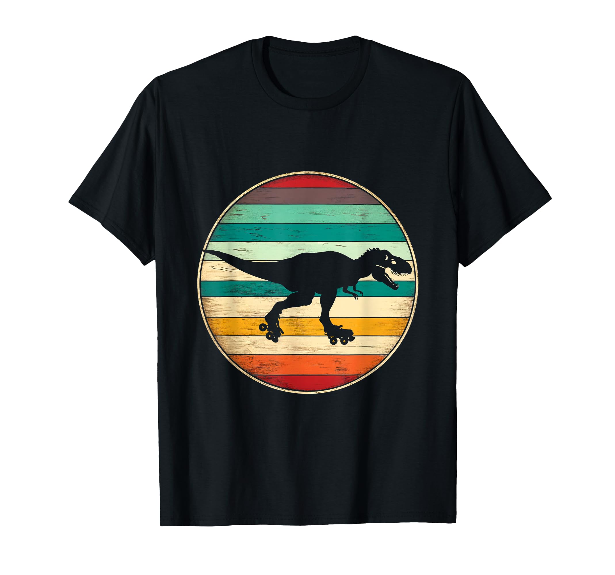 Skating Dinosaur T-Shirt - Unique Graphic for Adults - T-Shirt, Sweatshirt, Hoodie