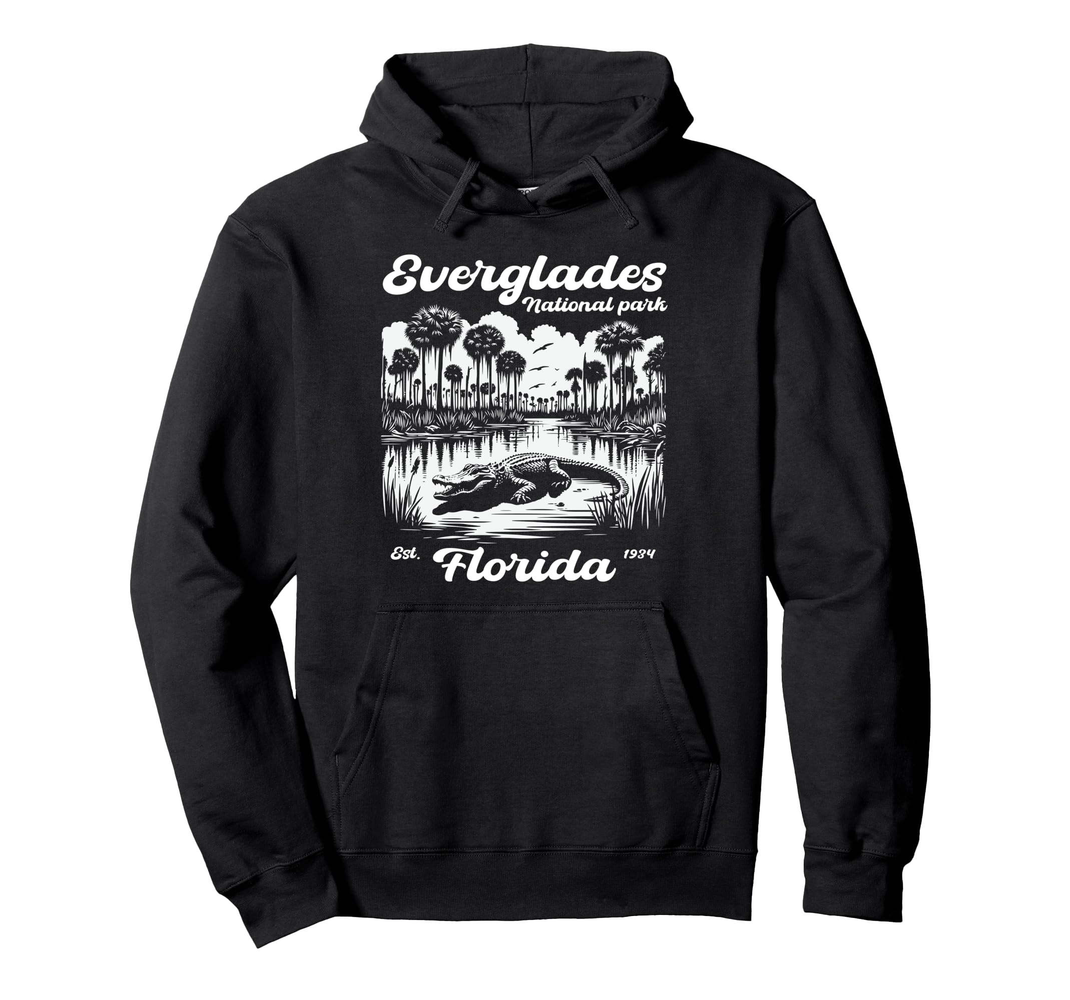 Everglades National Park Alligators Hoodie - Trendy Graphic Men Women - T-Shirt, Sweatshirt, Hoodie