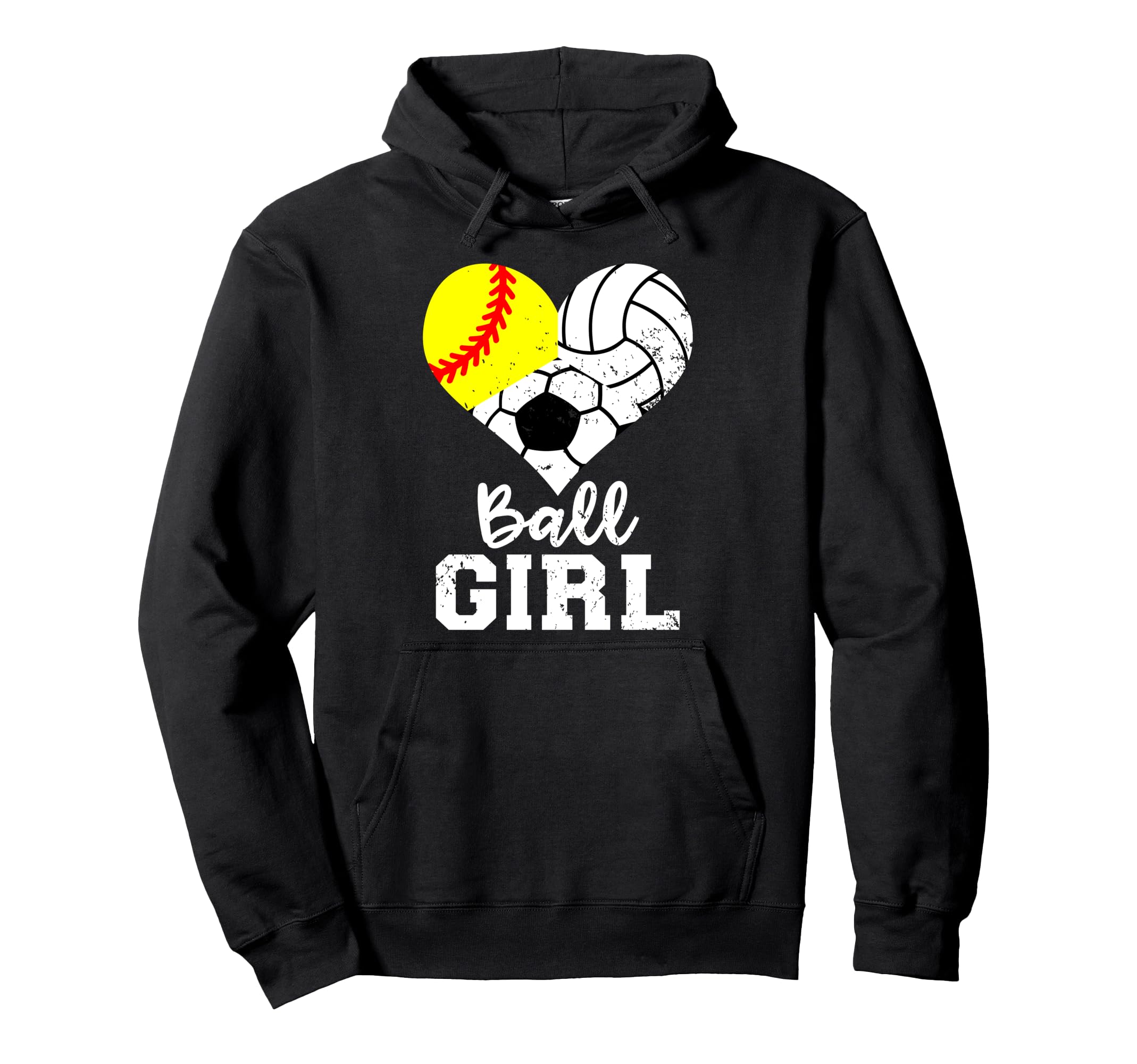 Ball Funny Softball Volleyball Soccer Hoodie - Custom Art Print Unisex - T-Shirt, Sweatshirt, Hoodie