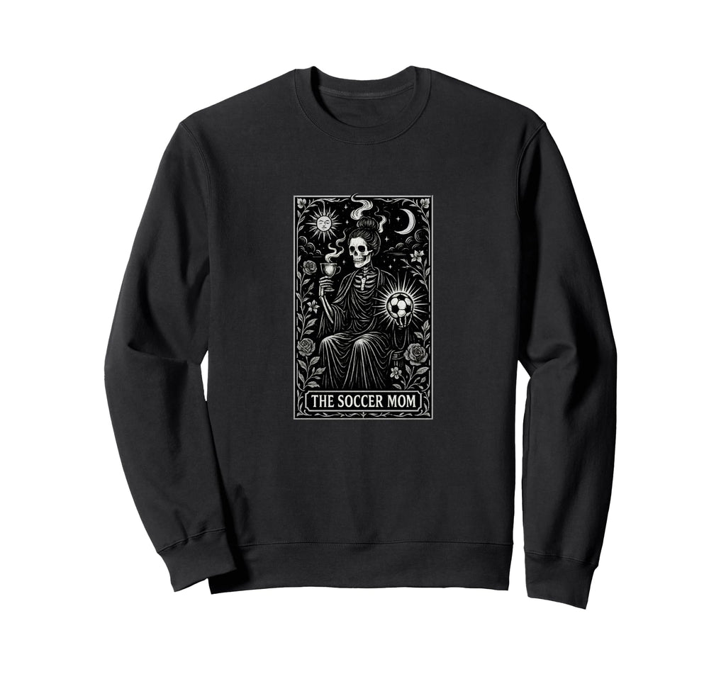Halloween Soccer Mom Art Soccer Sweatshirt - Trendy Graphic for Adults - T-Shirt, Sweatshirt, Hoodie