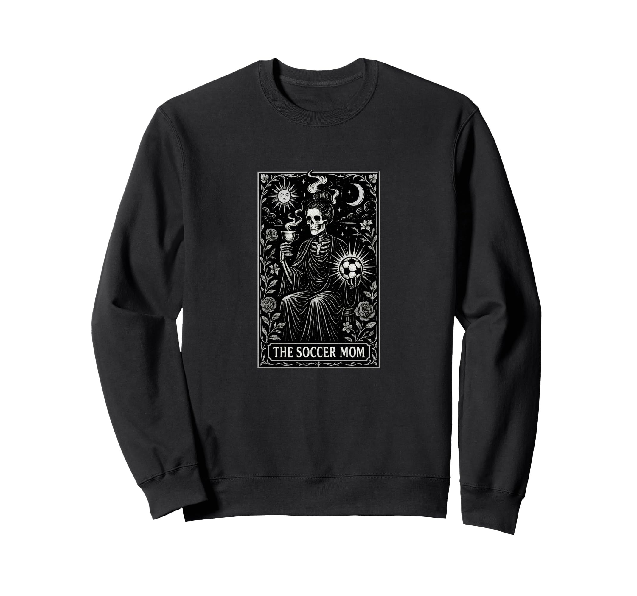 Halloween Soccer Mom Art Soccer Sweatshirt - Trendy Graphic for Adults - T-Shirt, Sweatshirt, Hoodie