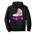 Funny Roller Skating Derby 70S 80S Skater Hoodie - Graphic Print Men Women - T-Shirt, Sweatshirt, Hoodie