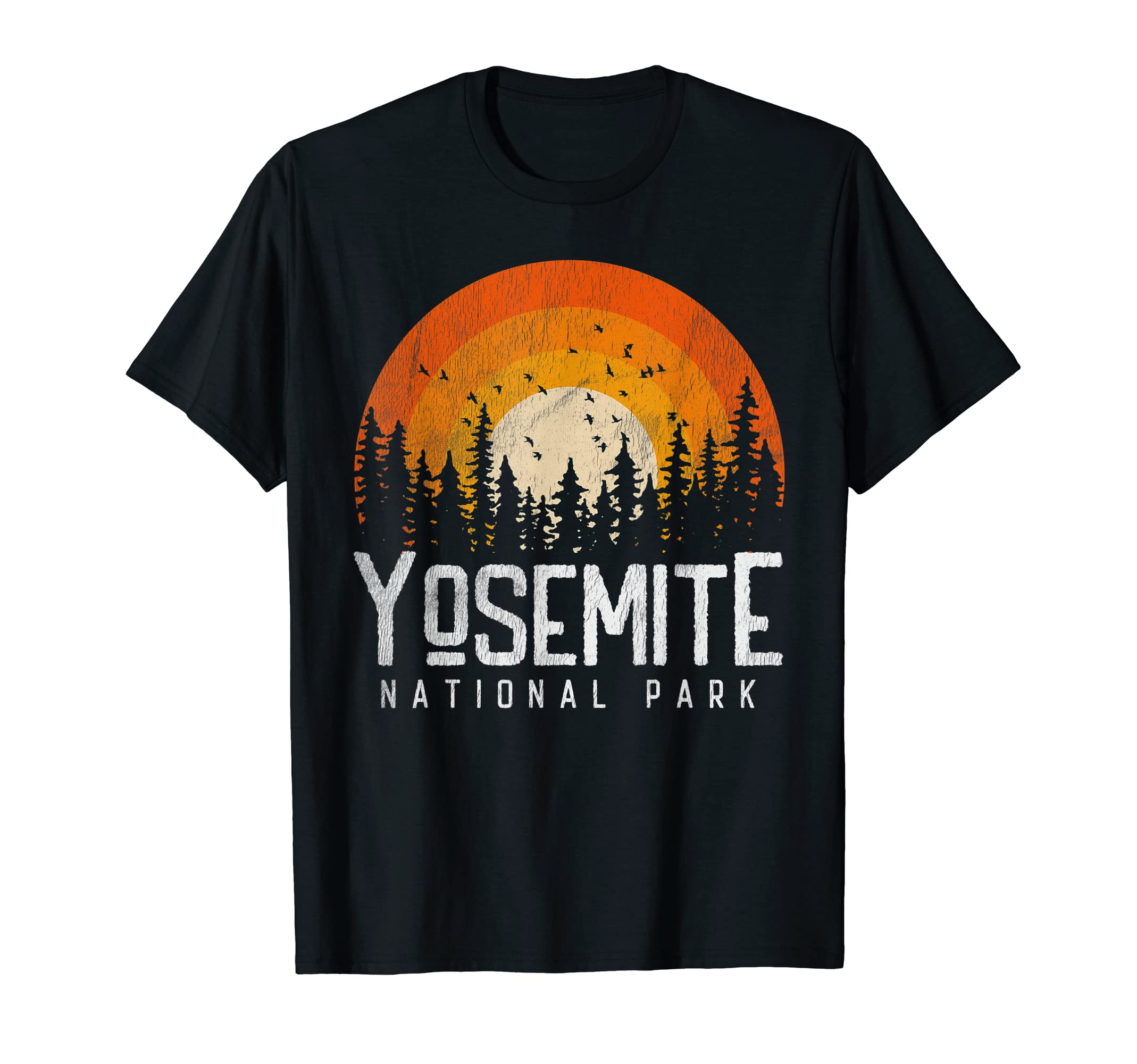 Yosemite Us National Park 70S 80S T-Shirt - Trendy Graphic Unisex - T-Shirt, Sweatshirt, Hoodie