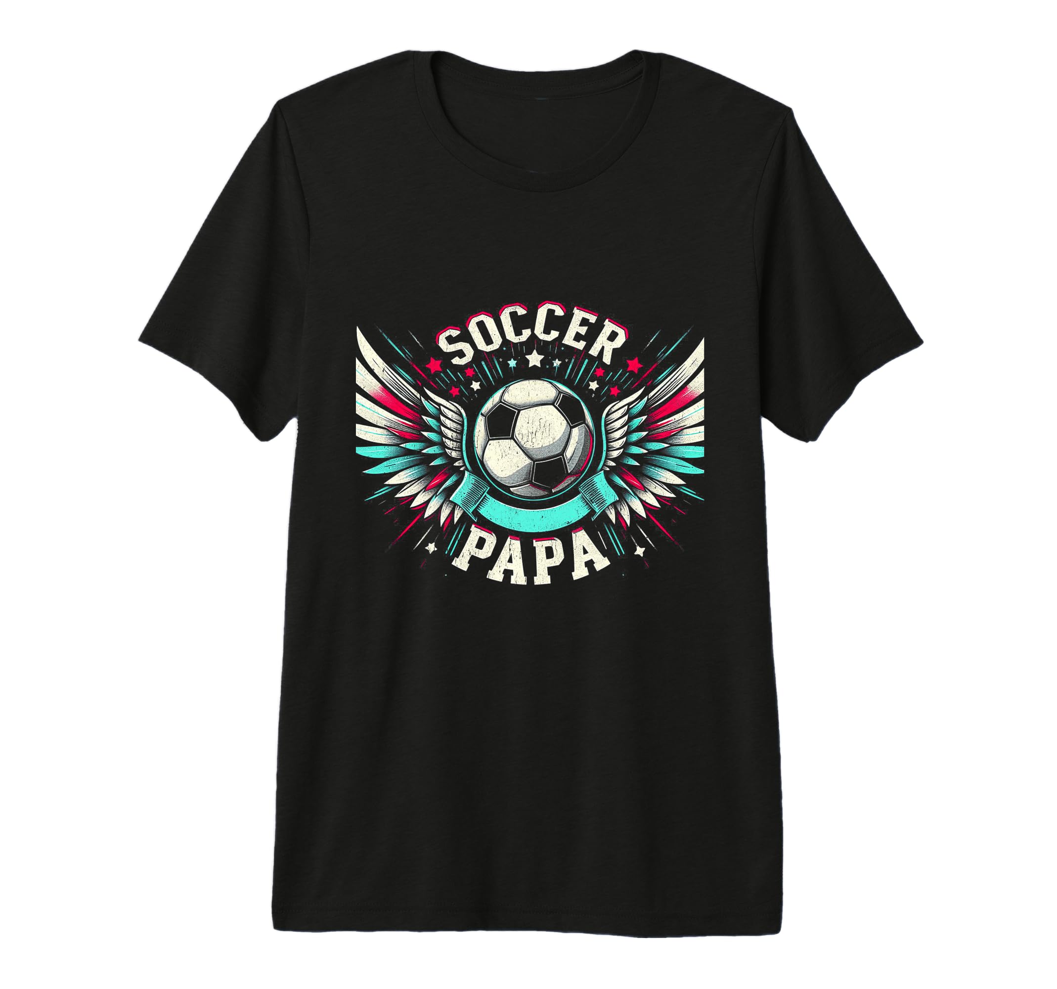 Soccer Papa Family Matching Dad Fathers Day T-Shirt - Graphic Print Unisex - T-Shirt, Sweatshirt, Hoodie