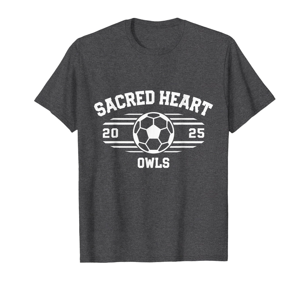 Sacred Heart Owls Soccer Ball 2025 Hs T-Shirt - Custom Art Print Men Women - T-Shirt, Sweatshirt, Hoodie