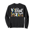 Ball Mom Volleyball Soccer Mom Sweatshirt - Fun Novelty Design Men Women - T-Shirt, Sweatshirt, Hoodie