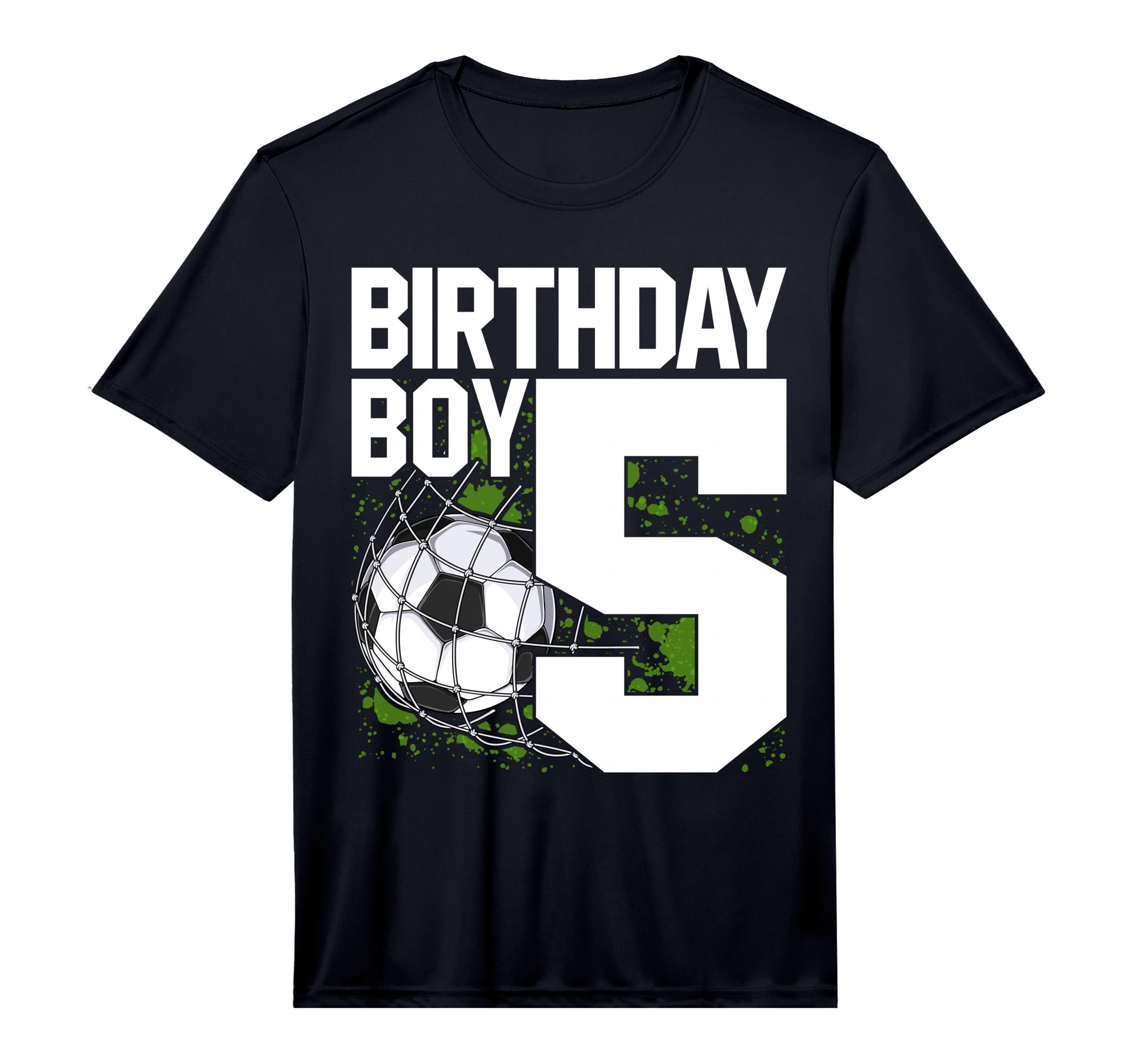 5Th Birthday Soccer Fan 5 Years Old T-Shirt - Novelty Apparel Men Women - T-Shirt, Sweatshirt, Hoodie