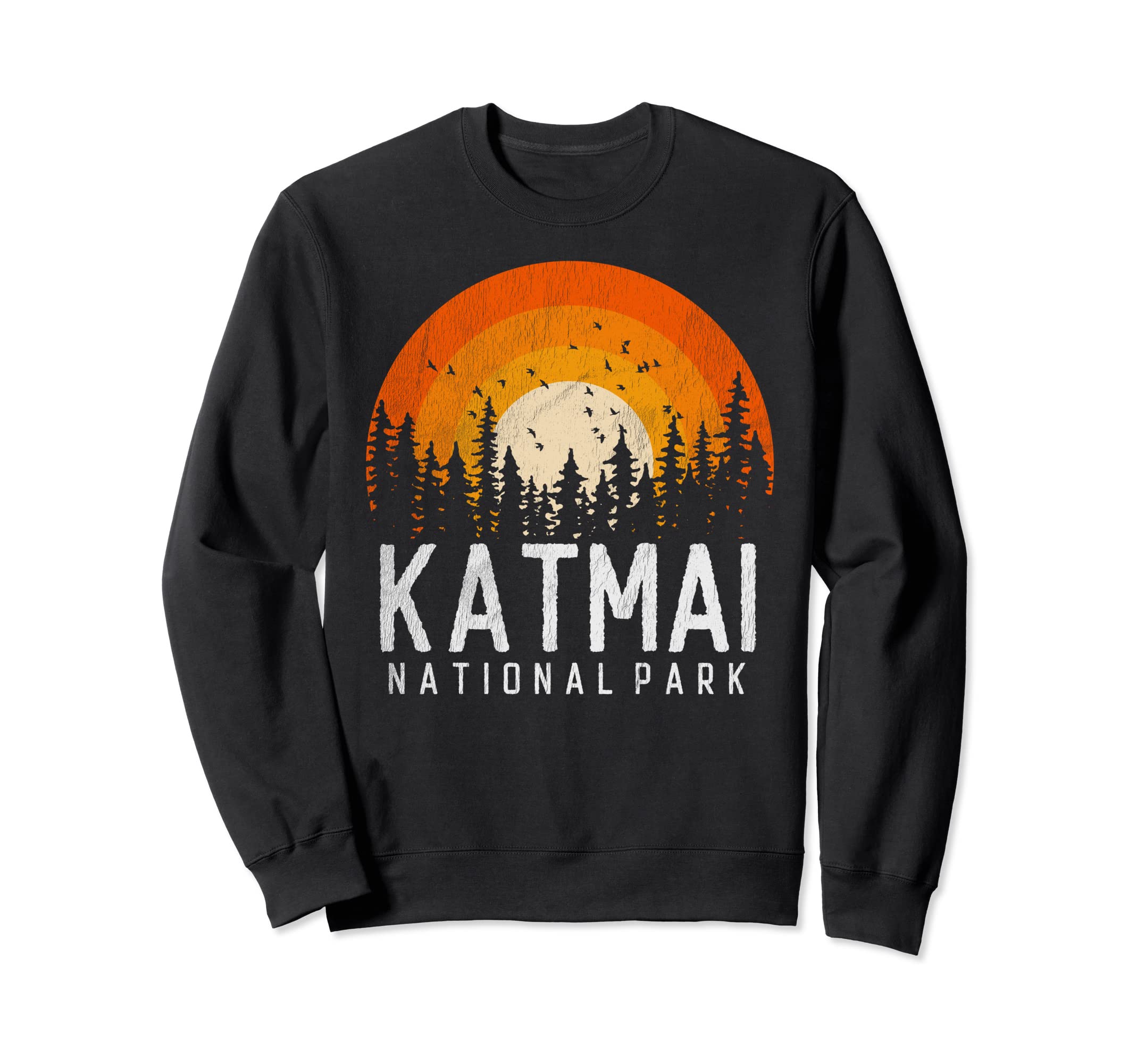 Katmai Us National Park Alaska 70S Sweatshirt - Minimalist Print Unisex - T-Shirt, Sweatshirt, Hoodie