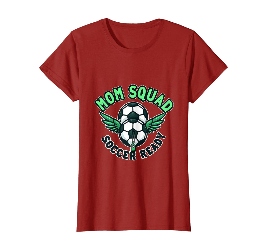 Mom Squad Soccer Ready Team Spirit T-Shirt - Trendy Graphic for Adults - T-Shirt, Sweatshirt, Hoodie