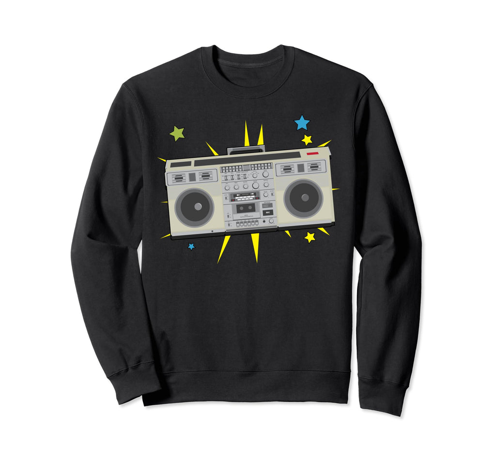 Boom Box Old School Hip Hop Gift Sweatshirt - Fun Novelty Design Unisex - T-Shirt, Sweatshirt, Hoodie