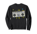 Boom Box Old School Hip Hop Gift Sweatshirt - Fun Novelty Design Unisex - T-Shirt, Sweatshirt, Hoodie