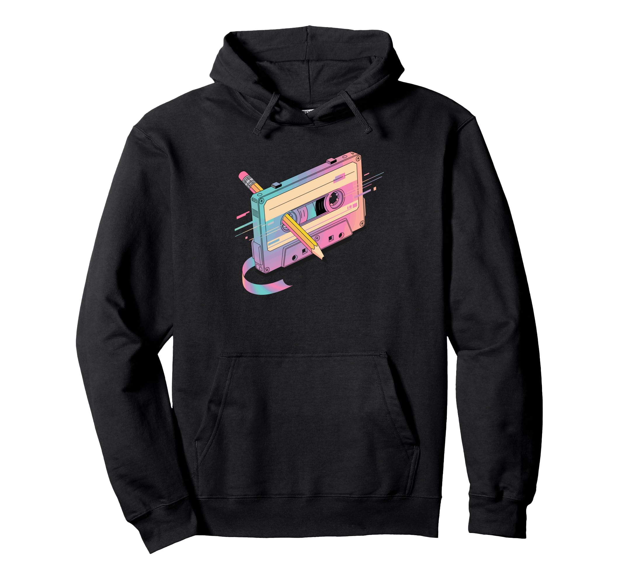 Art Cassette Player Music Tape Recorder Hoodie - Minimalist Print Men Women - T-Shirt, Sweatshirt, Hoodie