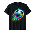 Soccer Colorful Tie Dye Soccer Ball T-Shirt - Streetwear Style Unisex - T-Shirt, Sweatshirt, Hoodie