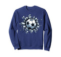 Soccer Ball Break Wall Soccer Sweatshirt - Fun Novelty Design Unisex - T-Shirt, Sweatshirt, Hoodie
