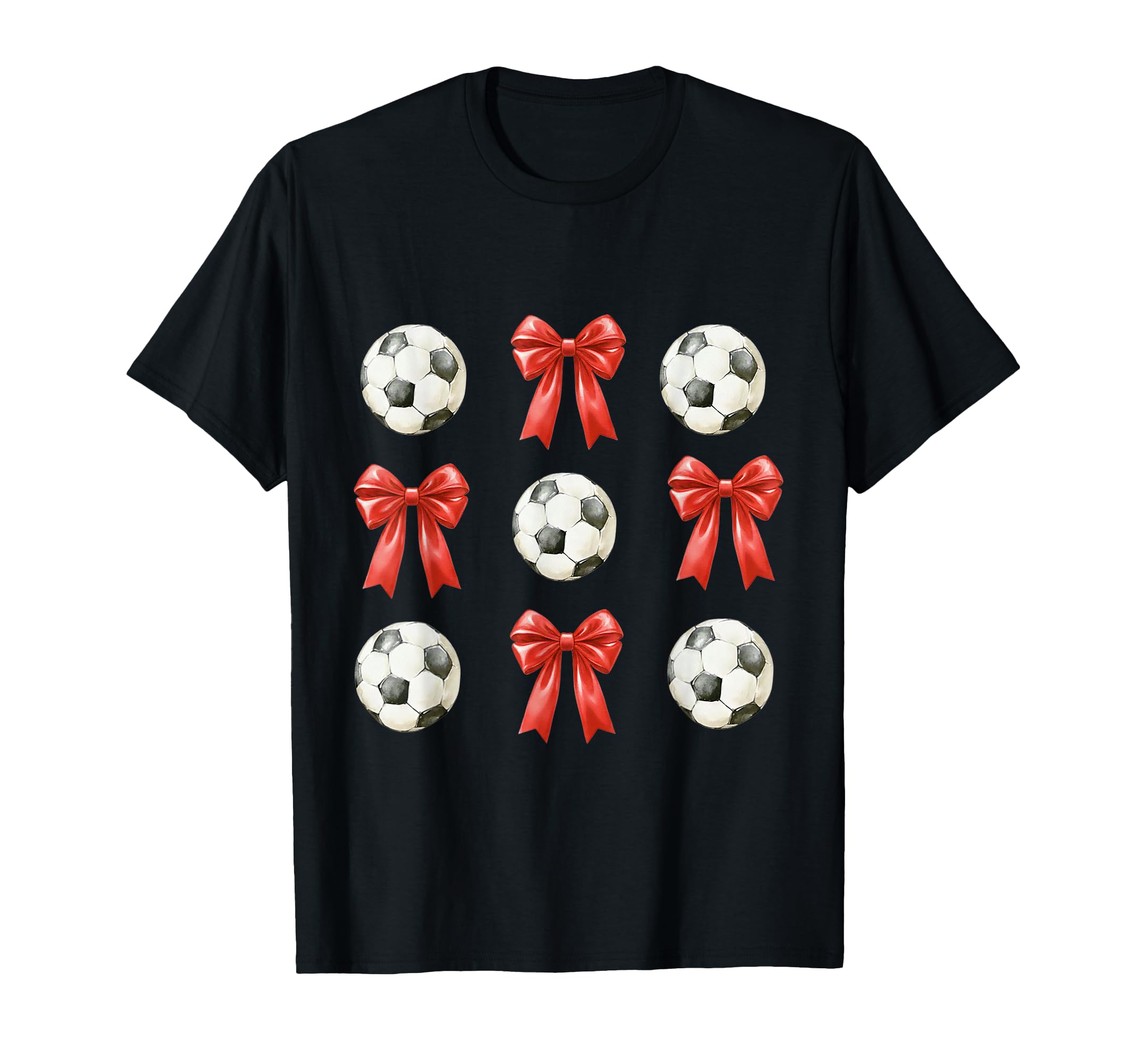 Soccer Mom Red Coquette Bow T-Shirt - Novelty Apparel Men Women - T-Shirt, Sweatshirt, Hoodie