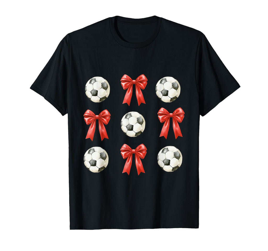 Soccer Mom Red Coquette Bow T-Shirt - Minimalist Print Men Women - T-Shirt, Sweatshirt, Hoodie