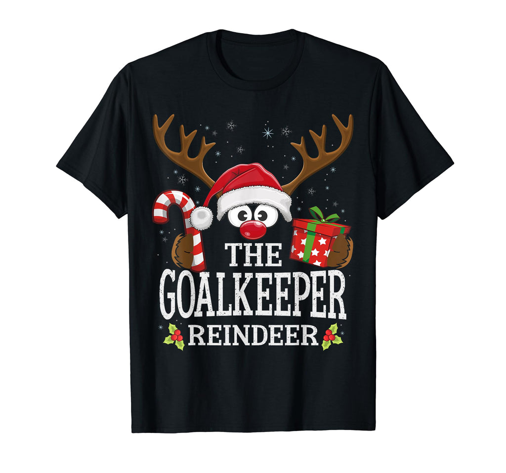 Matching Goalkeeper Reindeer Family T-Shirt - Trendy Graphic Unisex - T-Shirt, Sweatshirt, Hoodie