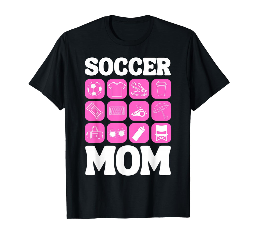 Soccer Mom Icons Soccer T-Shirt - Novelty Apparel Men Women - T-Shirt, Sweatshirt, Hoodie