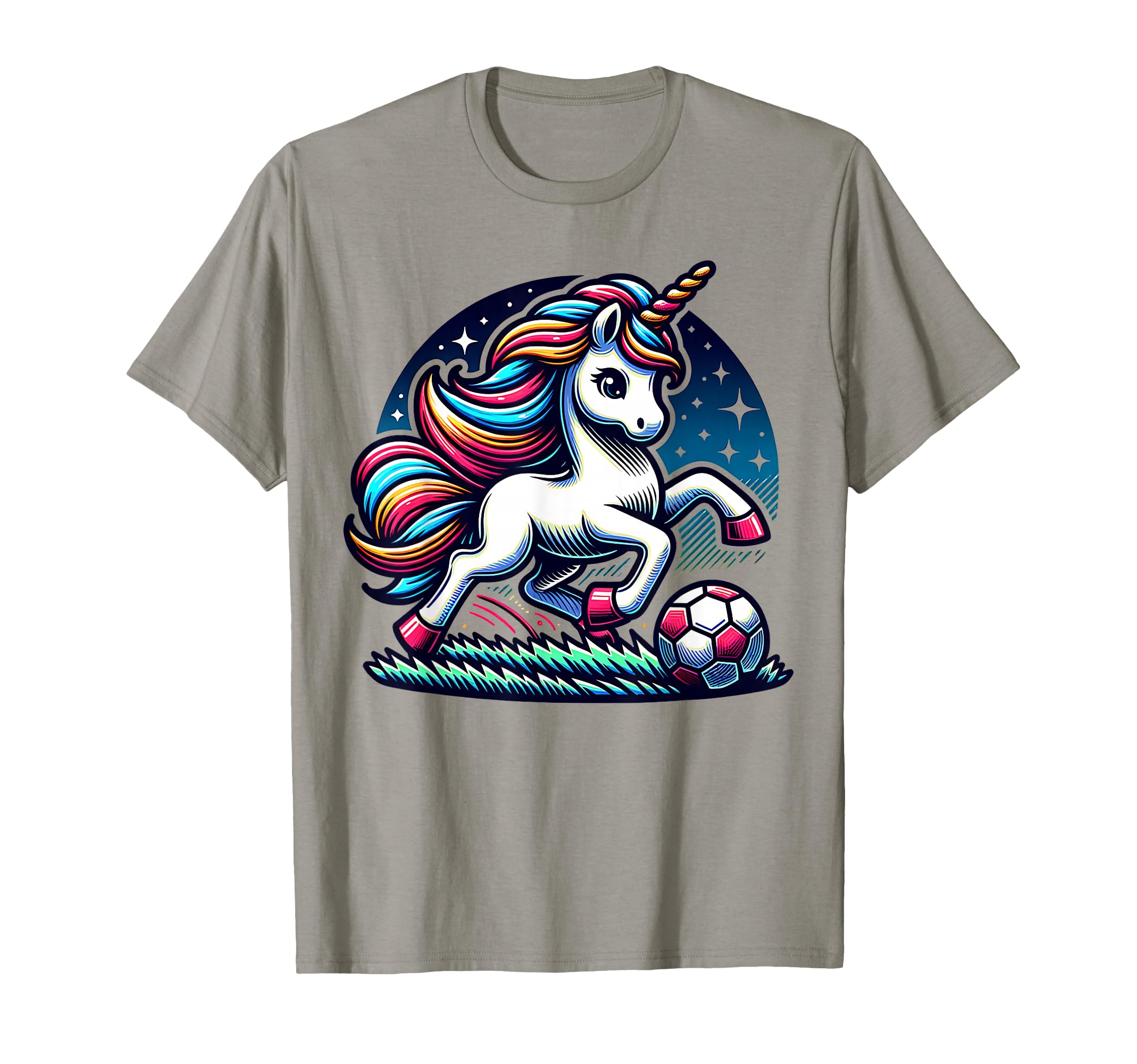 Footballer Unicorn Fans Soccer Team T-Shirt - Unique Graphic Unisex - T-Shirt, Sweatshirt, Hoodie